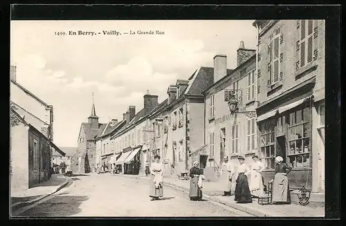 AK Vailly, la Grande Rue