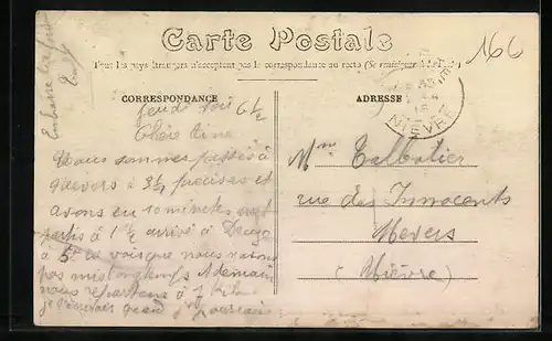 AK Savigny-en-Septaine, La Passerelle sur l`Airin