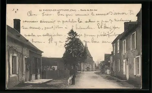 AK Farges-en-Septaine, Route de Bel Air