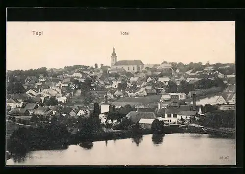 AK Teplitz Schönau / Teplice, Totalansicht