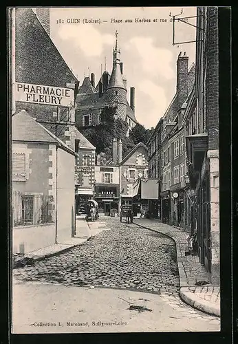 AK Gien, Place aux Herbes et du du Pont