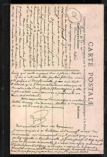 AK Gien, Rue Gambetta, Strassenpartie