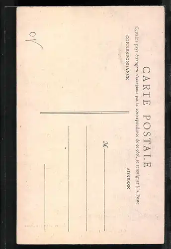 AK Gien, Entreé de la Rue Genabie, Strassenpartie