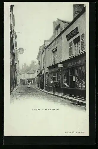 AK Jargeau, La Grande Rue, Strassenpartie