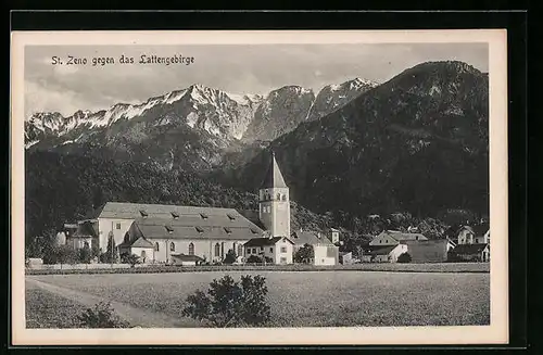 AK Bad Reichenhall-St. Zeno, Teilansicht gegen das Lattengebirge