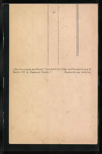 AK Schauspieler Ernst von Klipstein, im Mantel mit einem Hut abgelichtet