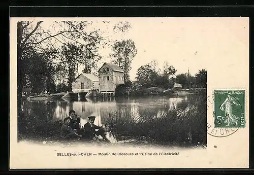 AK Selles-sur-Cher, Moulin de Closeure et l`Usine de l`Electricite
