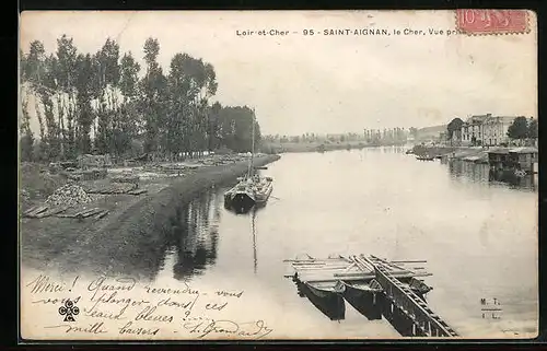 AK Saint-Aignan-sur-Cher, Vue prise