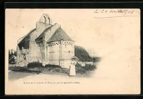 AK St-Aignan-s-Cher, Ruines de la chapelle de St Lazare