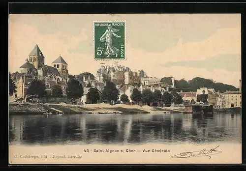 AK Saint-Aignan, vue generale, Chateau