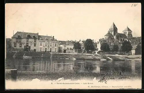 AK Saint-Aignan-sur-Cher, Les Quais, L`Eglise