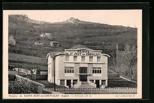 AK Saint-Just-en-Chevalet, Hospice, la facade