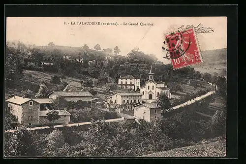AK La Talaudiere, Le Grand Quartier