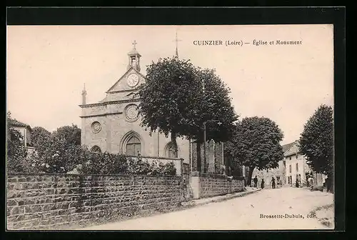 AK Cuinzier, Eglise et Monument