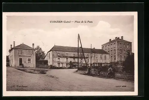 AK Cuinzier, Place de la Poste