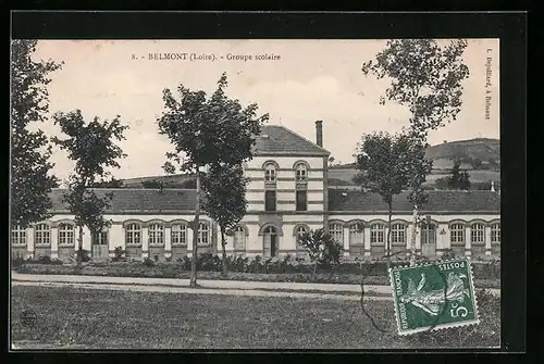AK Belmont, Groupe Scolaire, aerial view