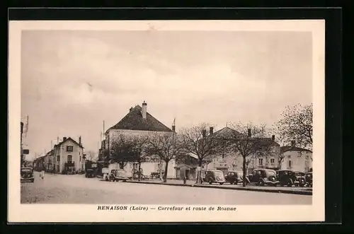 AK Renaison, Carrefour et route de Roanne