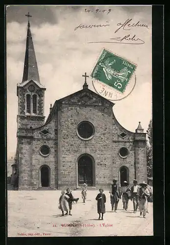 AK Bussieres, L`Eglise, la facade