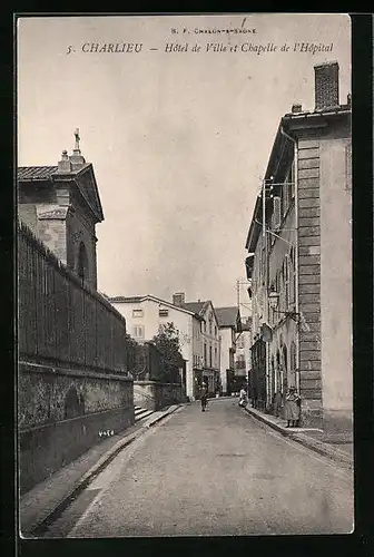 AK Charlieu, Hotel de Ville et Chapelle de l`Hopital