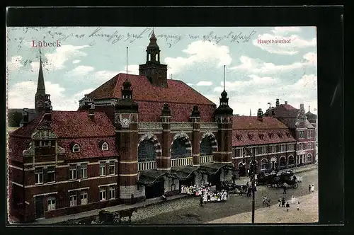 AK Lübeck, vor dem Hauptbahnhof