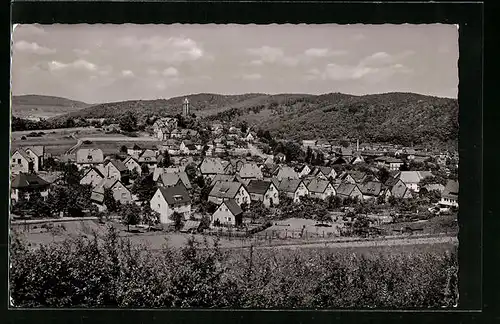 AK Dillenburg, Ortstotale von den Feldern aus gesehen