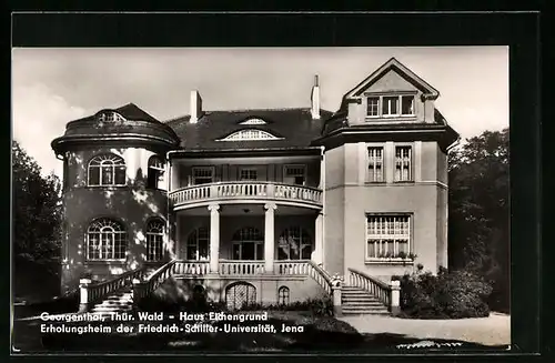 AK Georgenthal im Thür. Wald, Haus Eichengrund, Erholungsheim der Friedrich-Schiller-Universität Jena