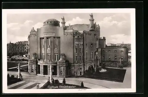 AK Cottbus, Blick auf das Stadttheater