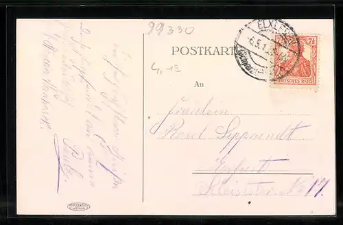 AK Riechheim, das Thüringer Bauernhaus auf dem Riechheimer Berg