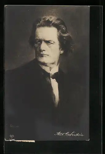 Künstler-AK Anton Grigorjewitsch Rubinstein, der russische Komponist, Dirigent und Pianist