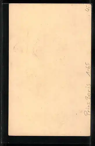 Lithographie Kinderportrait Prinz Boris von Bulgarien, Ganzsache