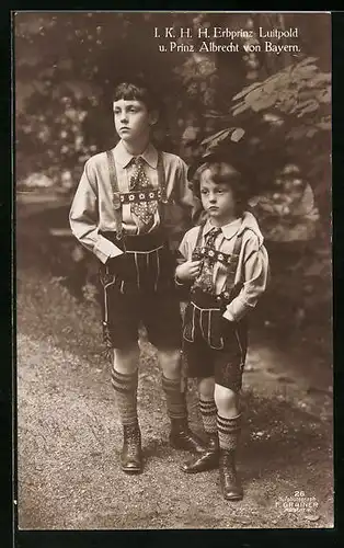 AK Die herzogliche Familie von Baden zum Badischen Opfertag 20. September 1915