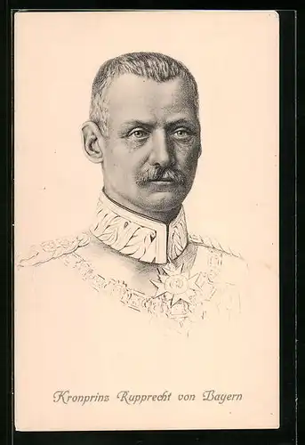 AK Kronprinz Rupprecht von Bayern in Uniform
