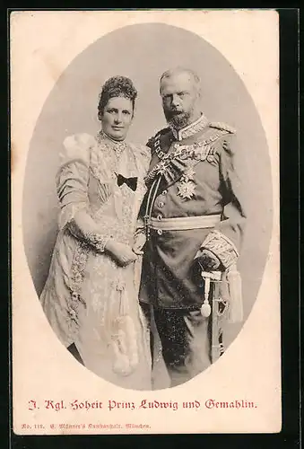 AK I. Kgl. Hoheit Prinz Ludwig und Gemahlin