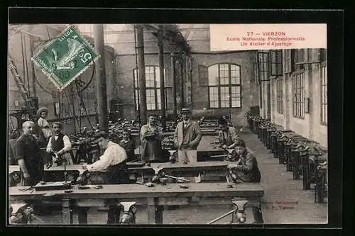 AK Vierzon, Ecole Nationale Professionnelle, un Atelier d'Ajustage