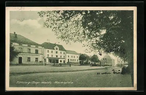 AK Tittling / Bayr. Wald, Marktplatz