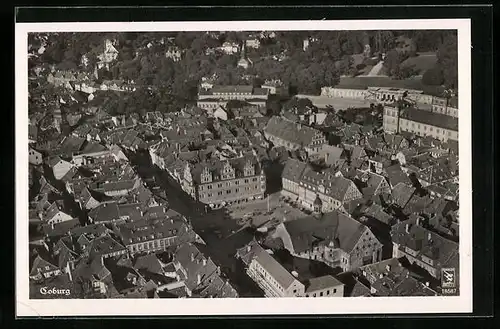 AK Coburg, Totalansicht, Luftbild