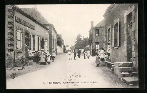 AK Concressault, En Berry, Route de Vailly