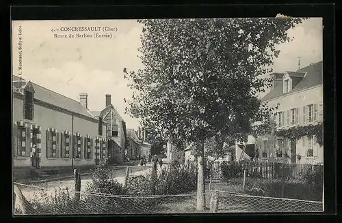 AK Concressault, Route de Barlieu