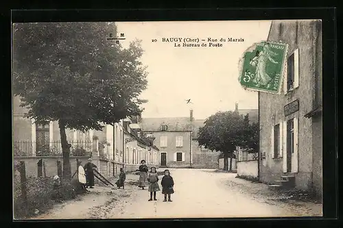 AK Baugy, Rue du Marais, Le Bureau de Poste