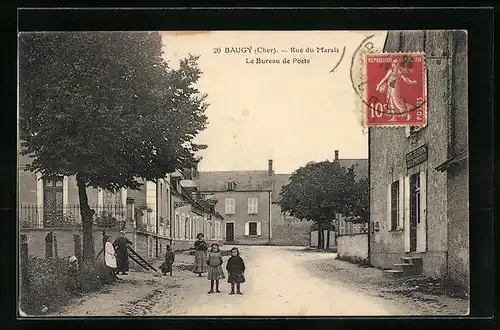 AK Baugy, Rue du Marais, Le Bureau de Poste