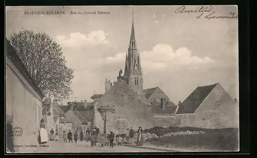 AK Beaune-la-Rolande, Rue du Colonel Boisson