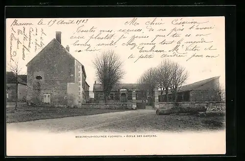 AK Beaune-la-Rolande, École des Garcons