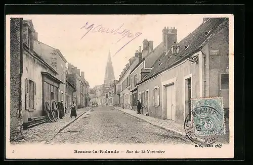 AK Beaune-la-Rolande, Rue du 28-Novembre