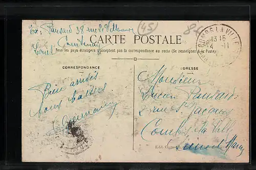 AK Courtenay, Mairie et la Poste