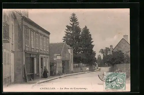 AK Chuelles, la Rue de Courtenay