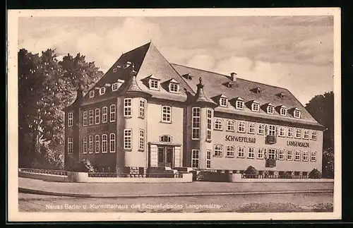 AK Langensalza, Neues Bade- und Kurmittelhaus des Schwefelbades