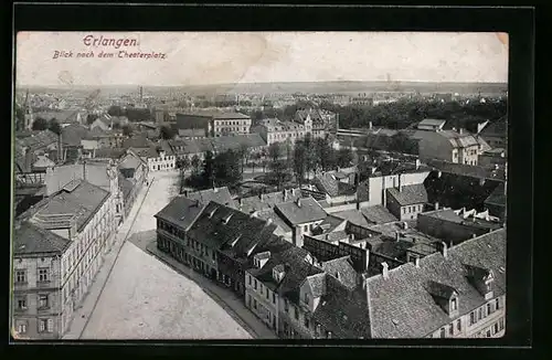 AK Erlangen, Blick nach dem Theaterplatz