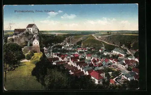 AK Pottenstein / Fränk. Schweiz, Totalansicht