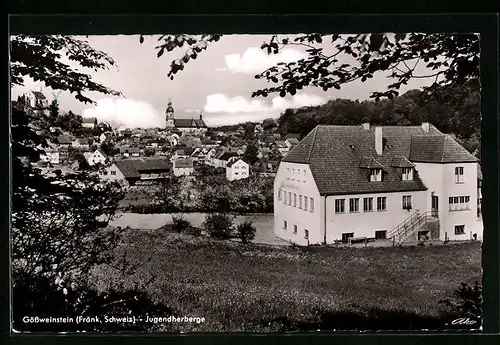 AK Gössweinstein / Fränk. Schweiz, Gesamtansicht mit Jugendherberge