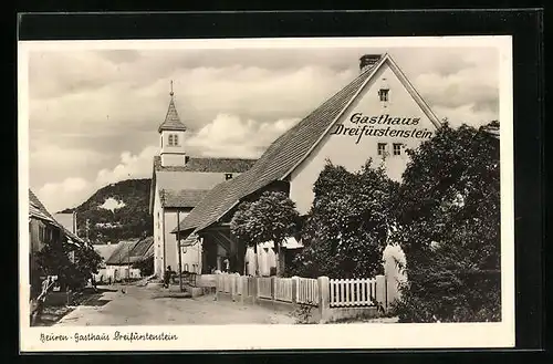 AK Beuren, Gasthaus Dreifürstenstein, Aussenansicht